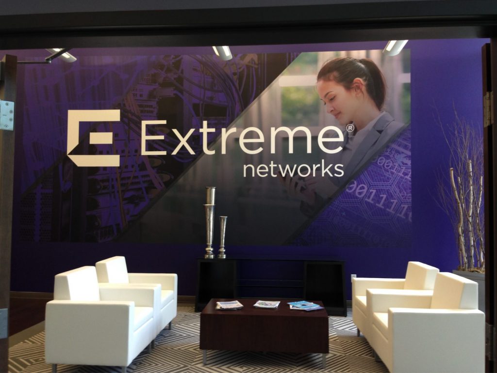 Extreme Networks wall