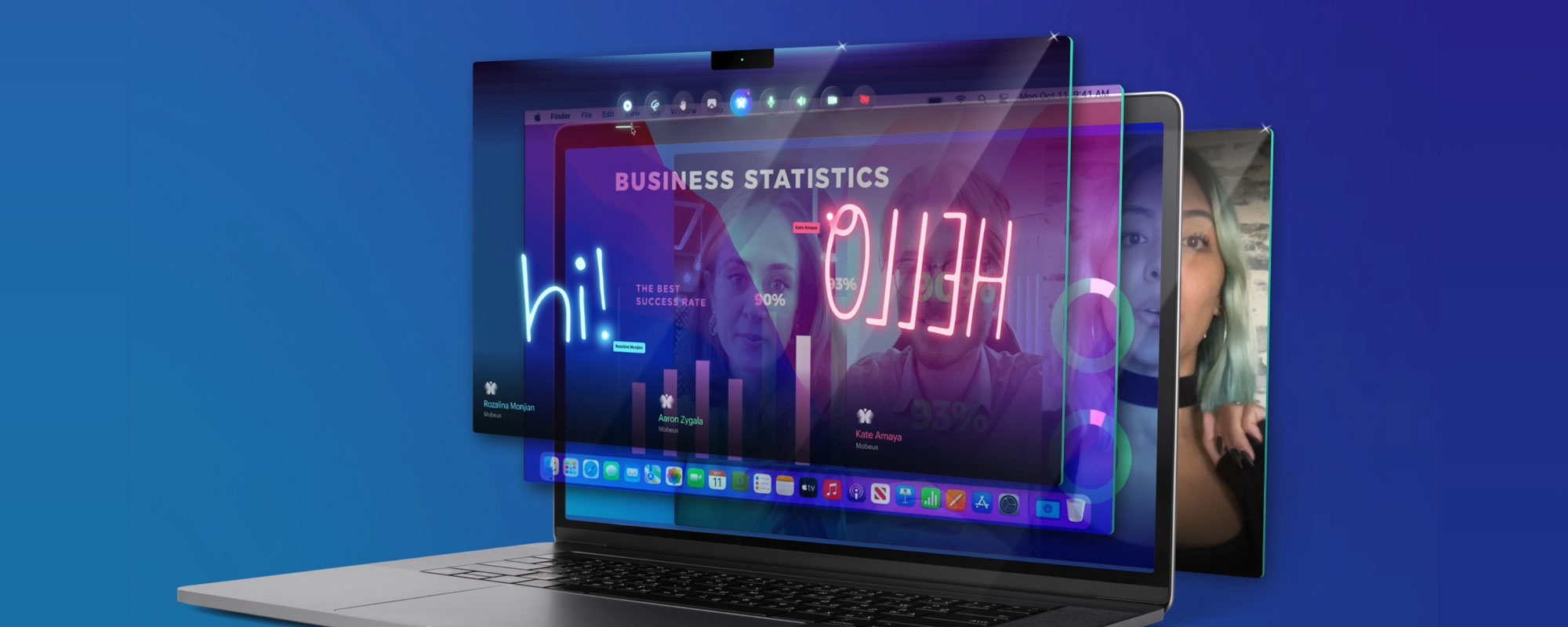 Mobeus computer screens